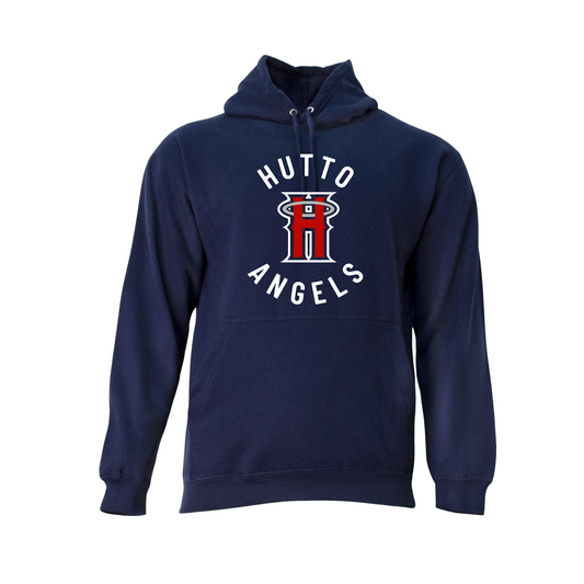 Hutto Angels Hoodie, Navy Blue Hoodie, Angels Baseball Sweatshirt