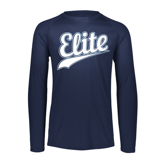 Elite Baseball Tee, Navy Long Sleeve Elite Allstars Shirt, Leander Elite 8U Shirt