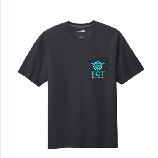 Navy TCT Construction Pocket Shirt, Short Sleeve TCT Shirt, TCT Construction Apparel