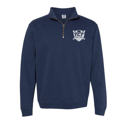 TCT Batting Embroidered Quarter-Zip Sweatshirt