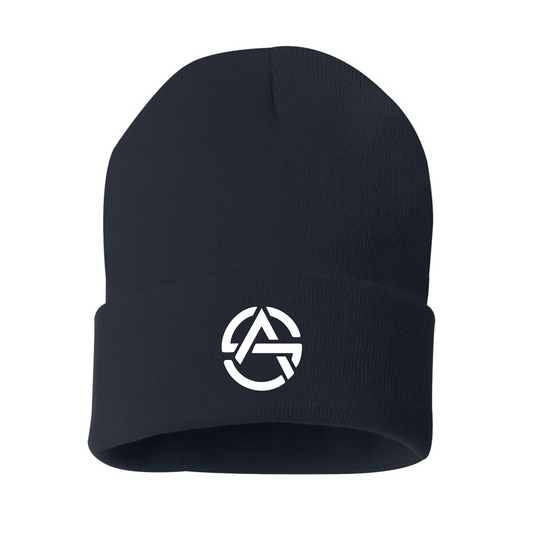 San Gabriel Aquatics Cuffed Beanie - Navy Swim Beanie