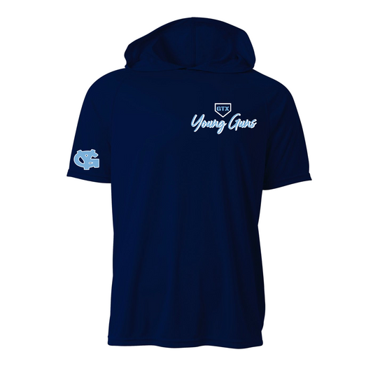 Short Sleeve Young Guns Hoodie Tee, Young Guns Baseball Spirit Wear, Young Guns Shirt