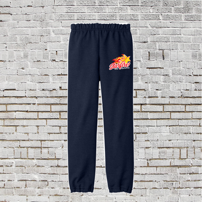 Starfire Fastpitch Sweatpants, Red Starfire Sweatpants, Starfire Logod Navy Pants
