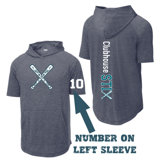 Hoodie Tee STIX Clubhouse Softball, STIX Softball Spirit Wear, STIX Softball Shirt