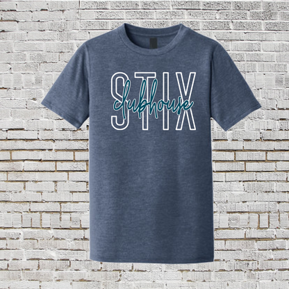 Triblend Stix Clubhouse Softball Tee, Stix Clubhouse Tshirt, Stix Clubhouse Spiritwear
