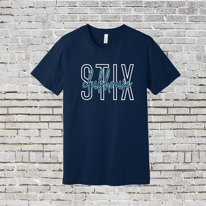 STIX Softball Tee, Clubhouse Stix Softball Shirt, Bella and Canvas Stix TShirt