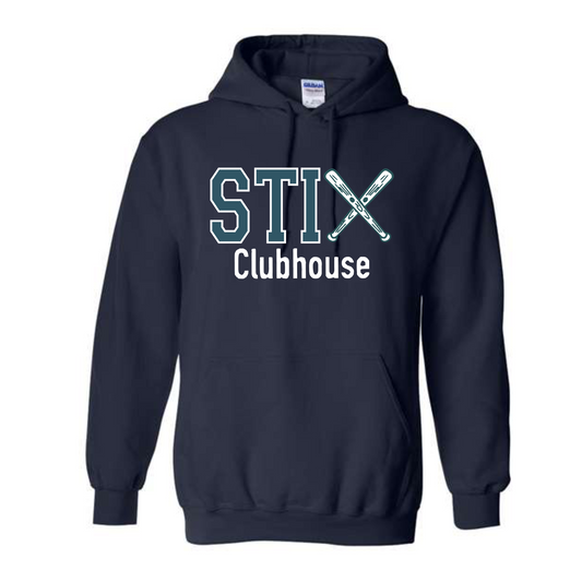 STIX Clubhouse Softball Hoodie, Stix Softball Sweatshirt, Gray Stix Hoodie