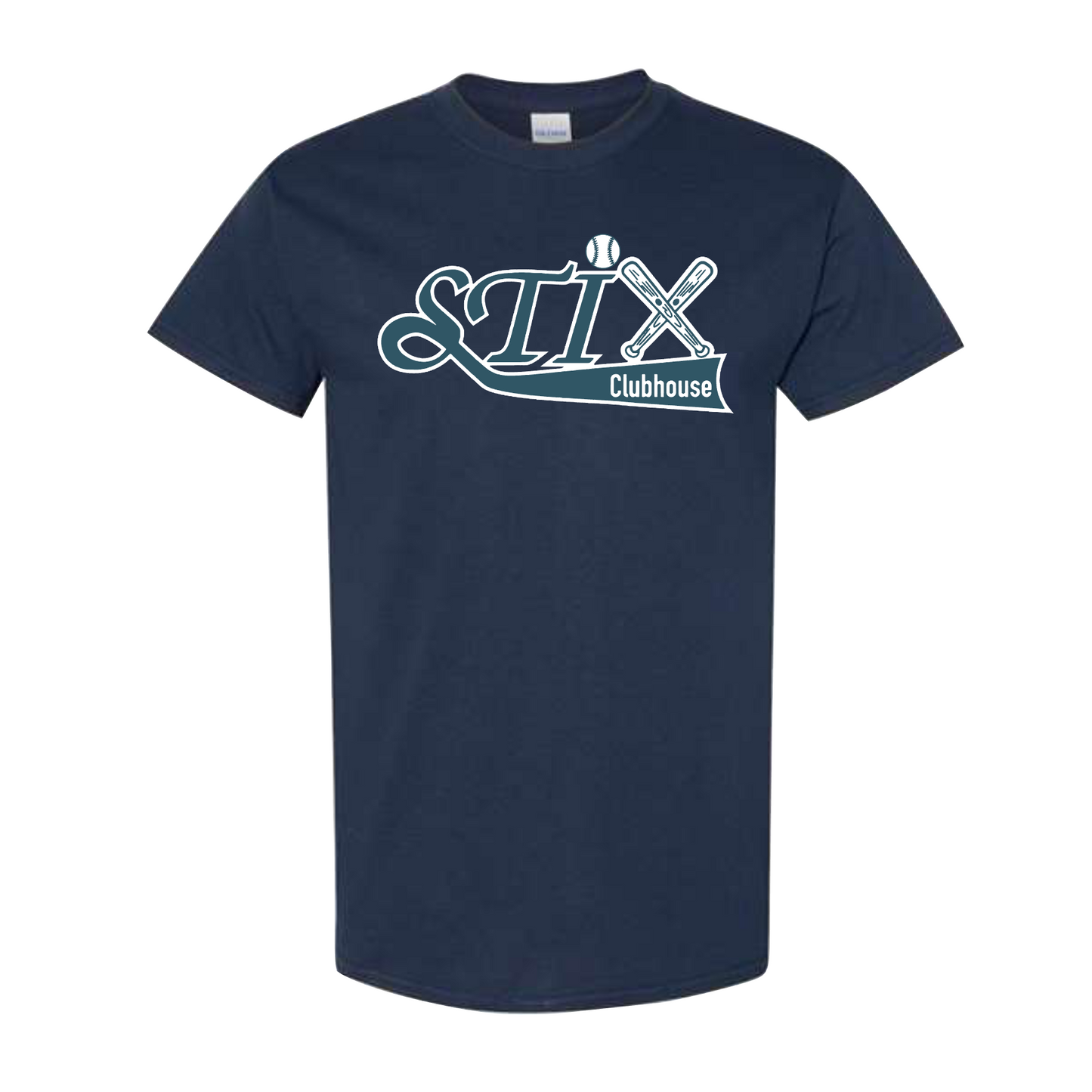 STIX Clubhouse Softball Tee, Navy Blue STIX Softball Tshirt, STIX Softball Long Sleeve