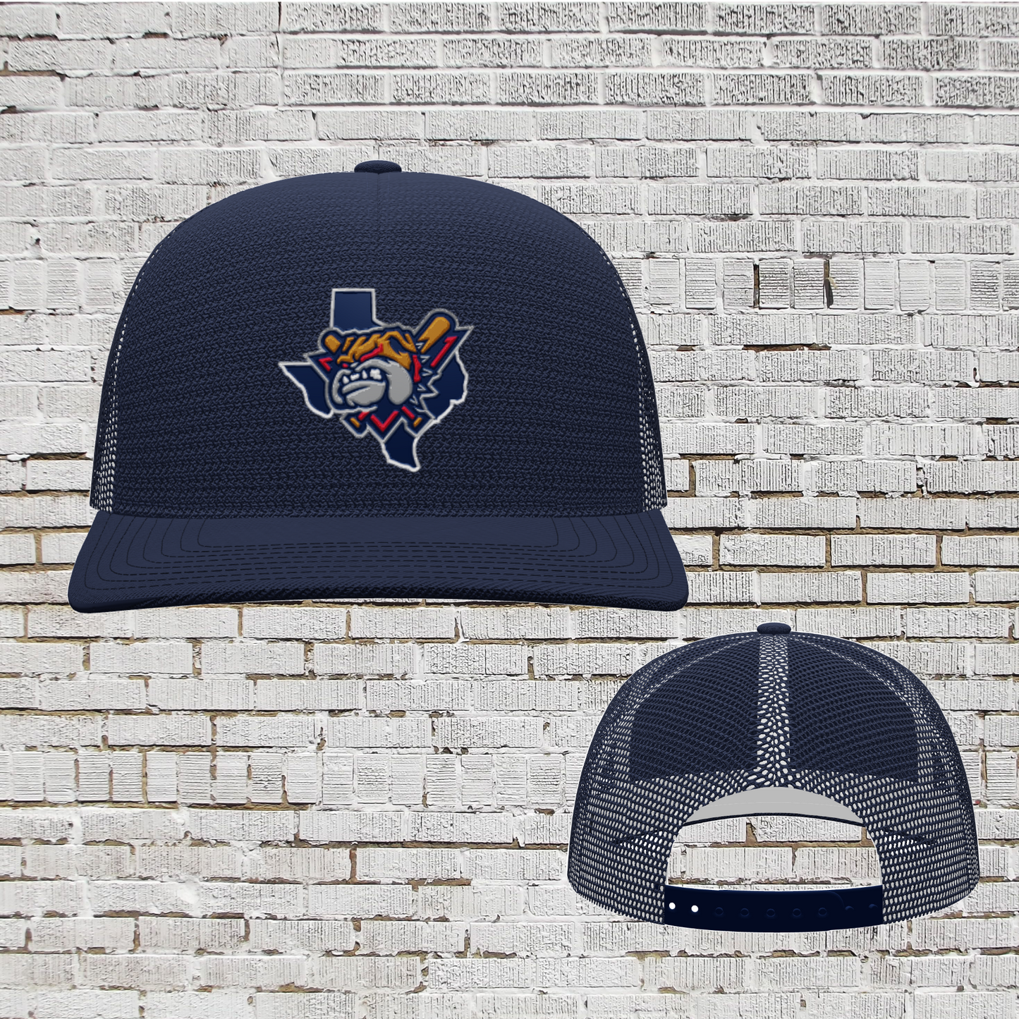 PREORDER: Bulldogs Trucker Hat, Navy Trucker Hat, Central Texas Bulldogs Trucker Hat