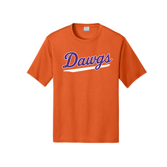 Orange DriFit Texas Dawgs Shirt – Texas Bulldogs Select Baseball | Performance Baseball Training Tee