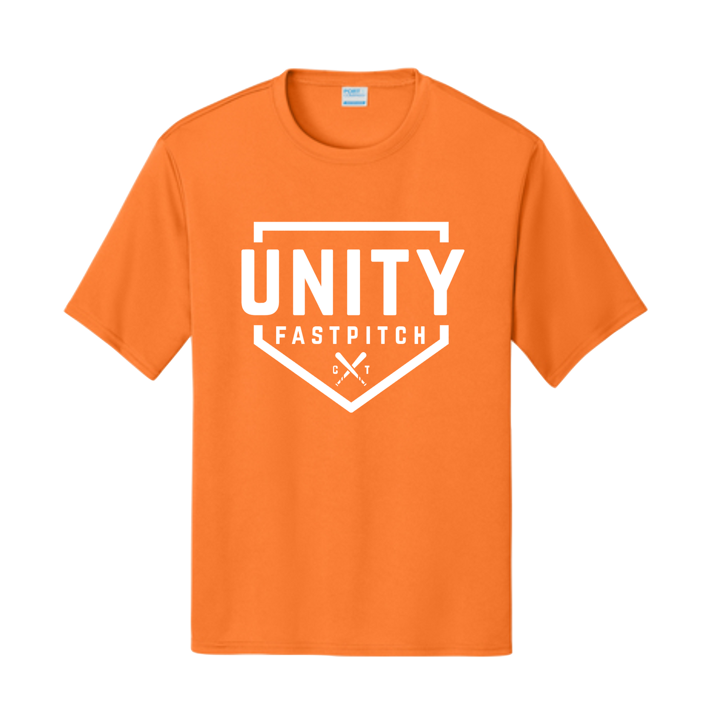 Orange DriFit Unity Fastpitch Shirt – Short Sleeve Softball Tee | Unity Fastpitch Central Texas