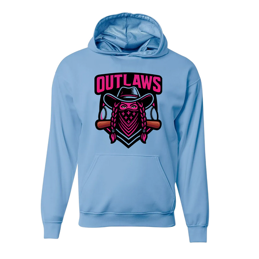 Outlaws Softball Cowgirl Hoodie | Outlaws Softball Spirit Hoodie | Game Day Softball Mom Sweatshirt