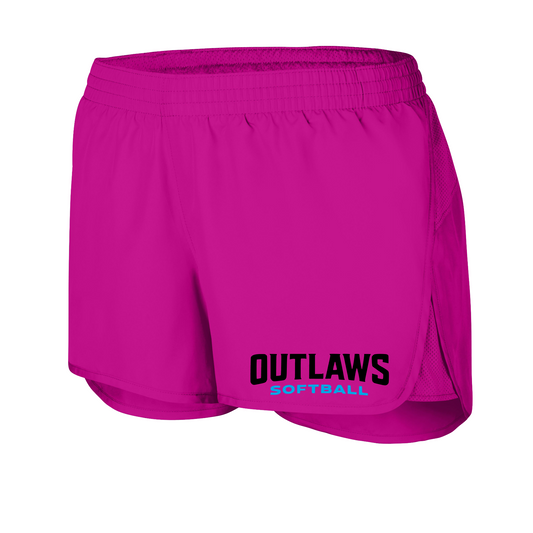 Outlaws Softball Women's Athletic Shorts | Team Spirit Workout Shorts | Outlaws Softball Apparel