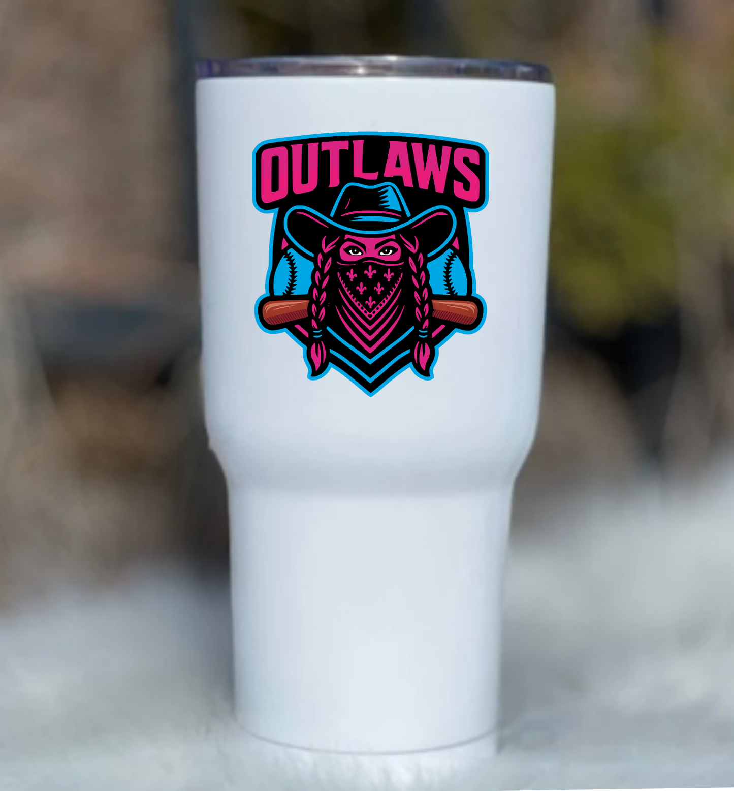Outlaws Softball Tumbler Sticker • Sports Team Decal • Water Bottle Sticker for Players & Moms