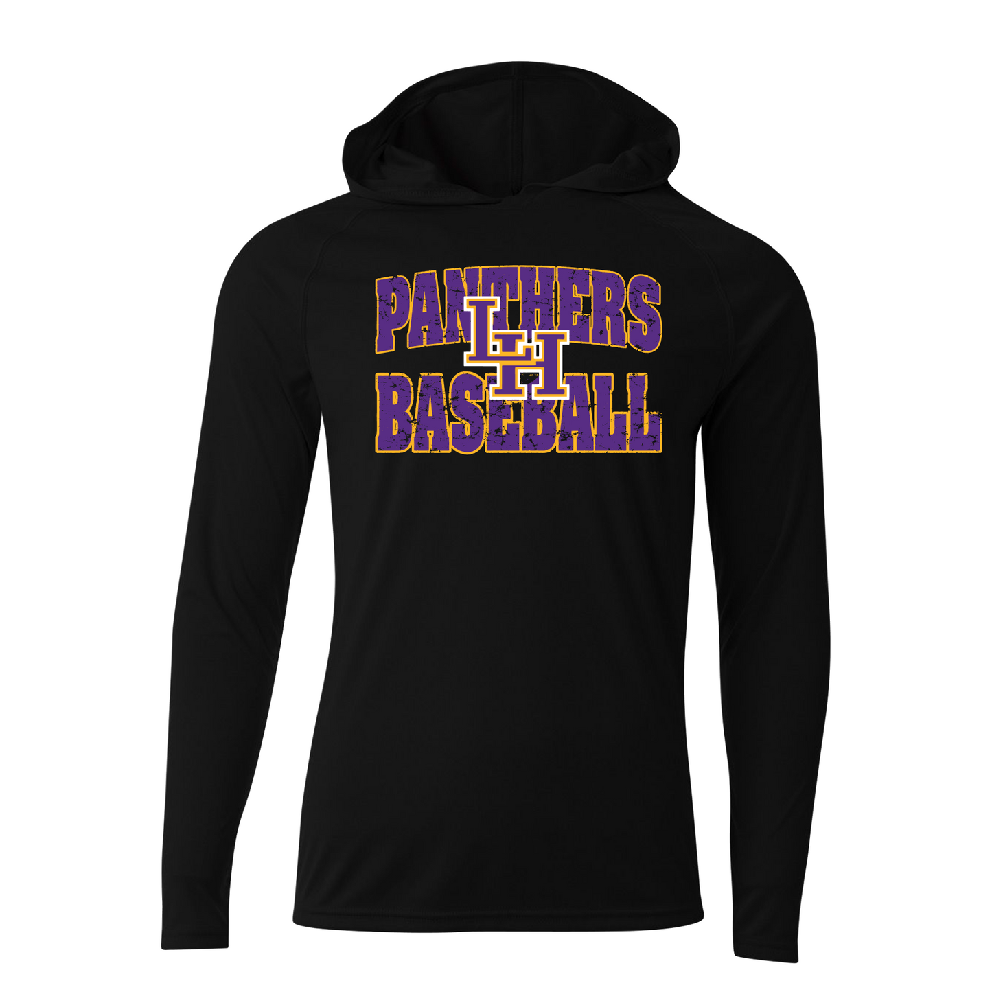 Long Sleeve Hoodie Panthers Baseball Tee, Liberty Hill Hooded Tee, Liberty Hill Baseball Tshirt (Copy)