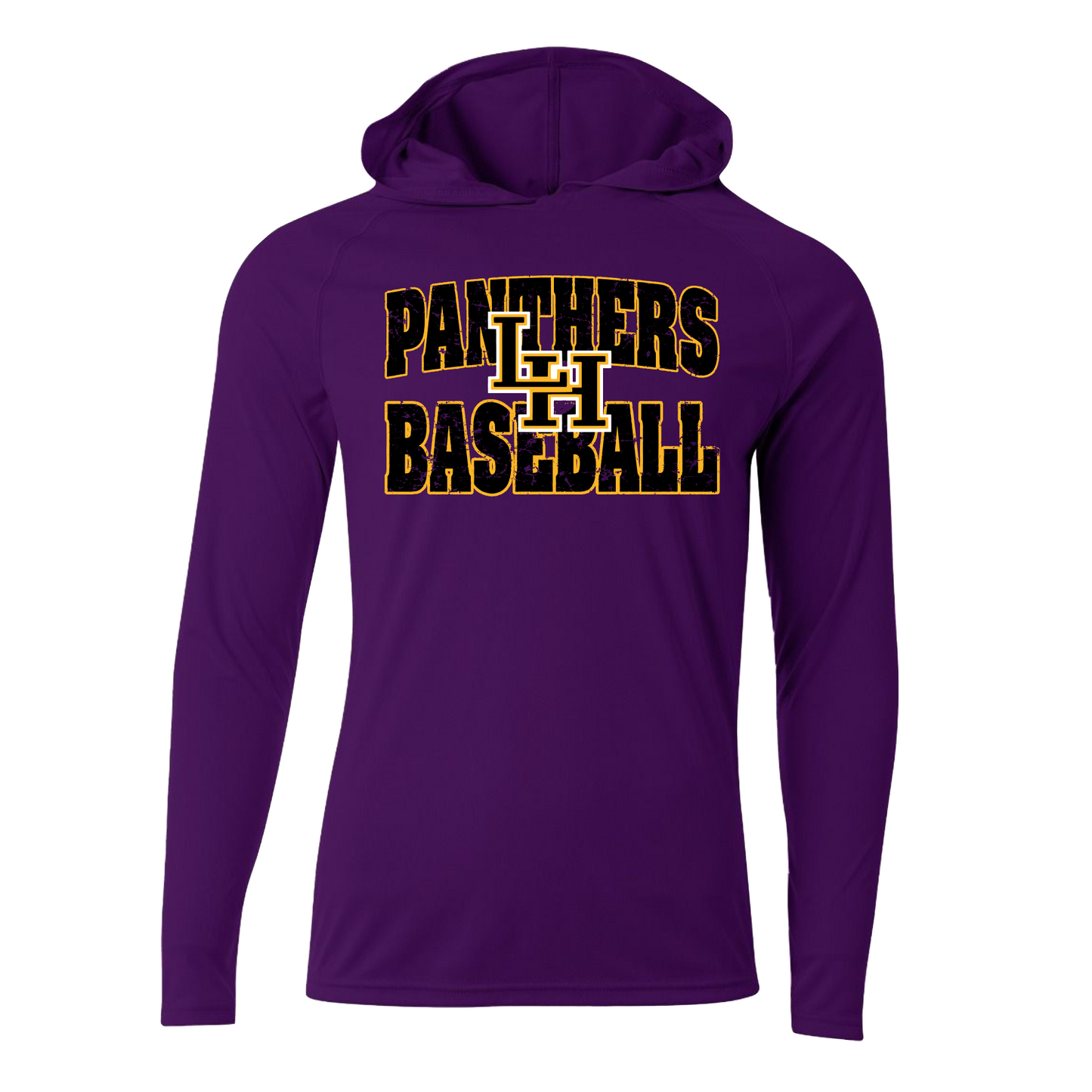 Long Sleeve Hoodie Panthers Baseball Tee, Liberty Hill Hooded Tee, Liberty Hill Baseball Tshirt (Copy)