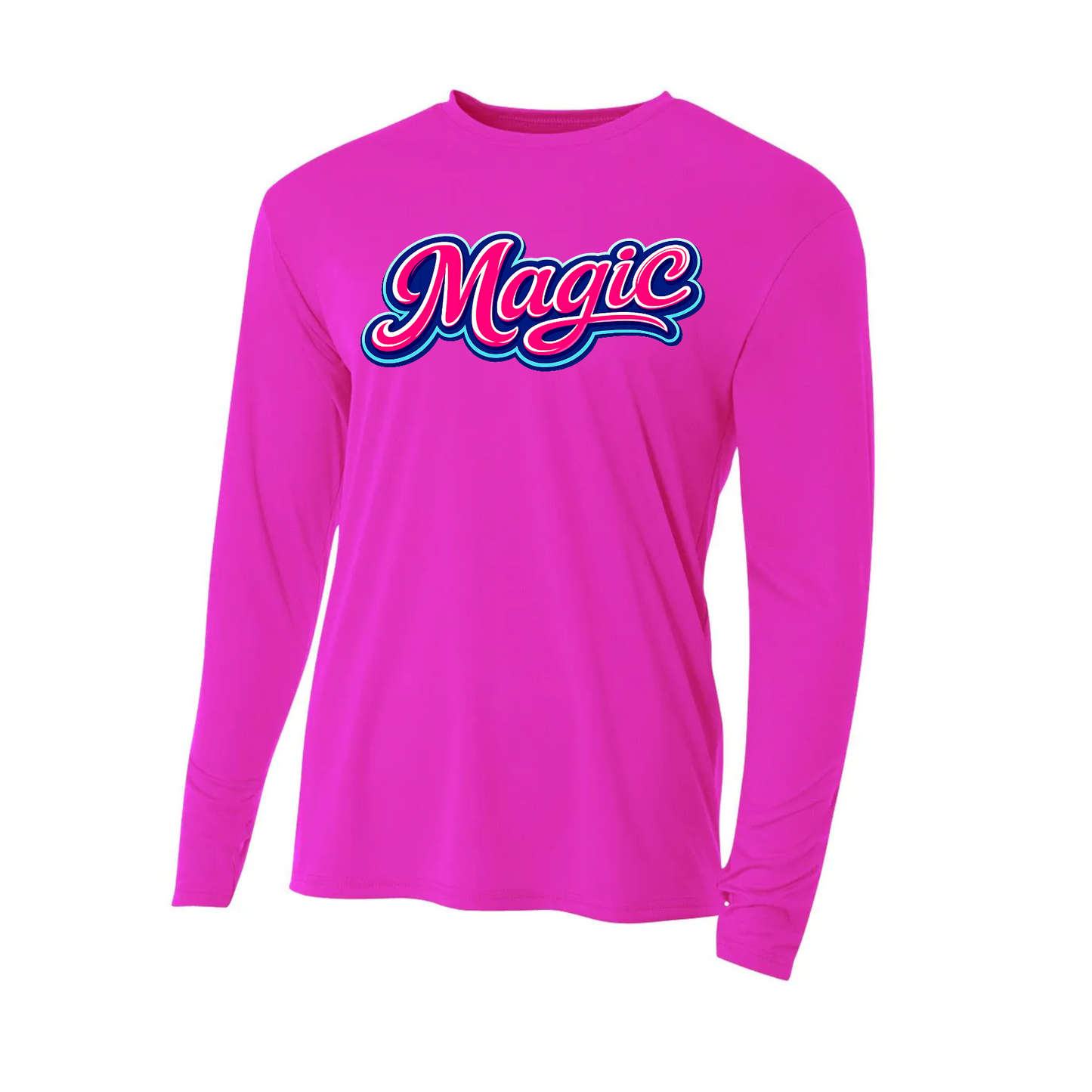 Pink Magic Softball Drifit Long Sleeve Tee