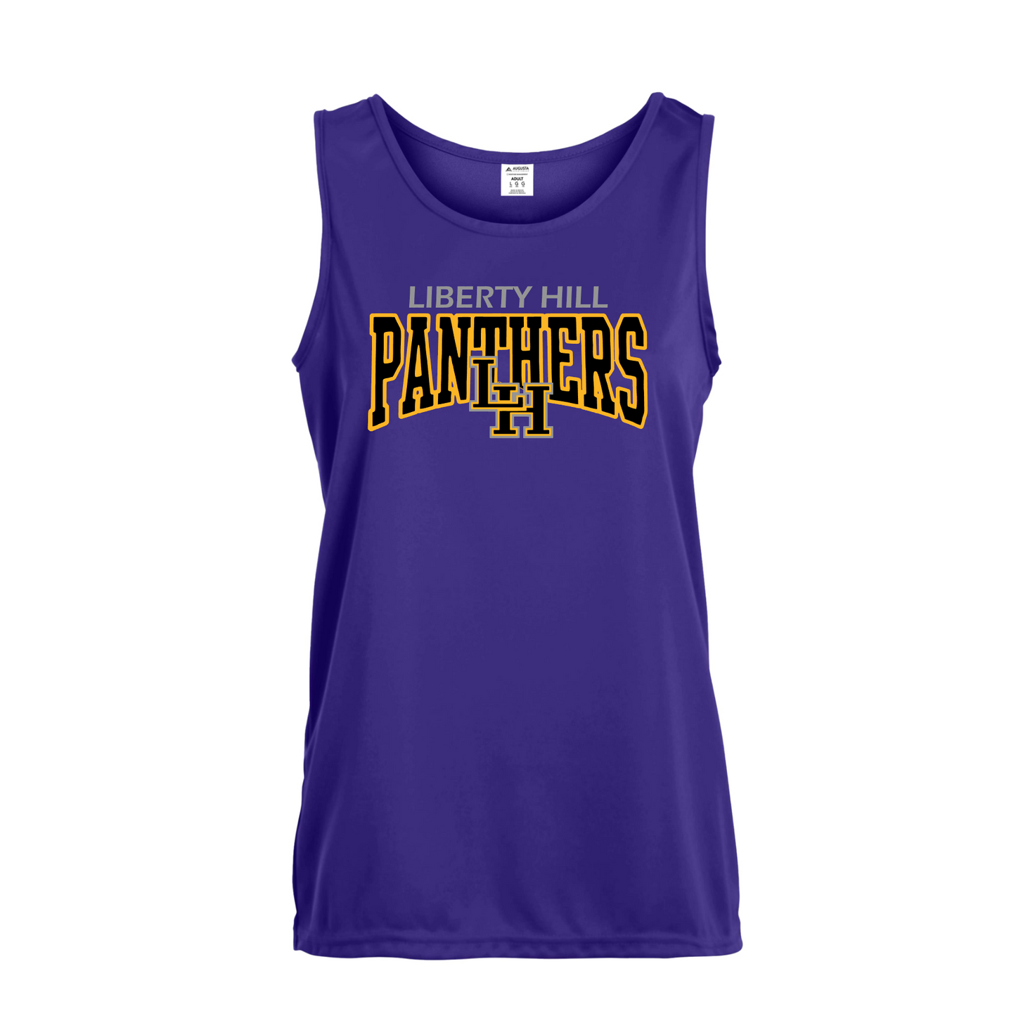 Liberty Hill Panthers Baseball Tank Top, Women's Gold Tank, Panthers Baseball Tank, Womens Training Tank Top