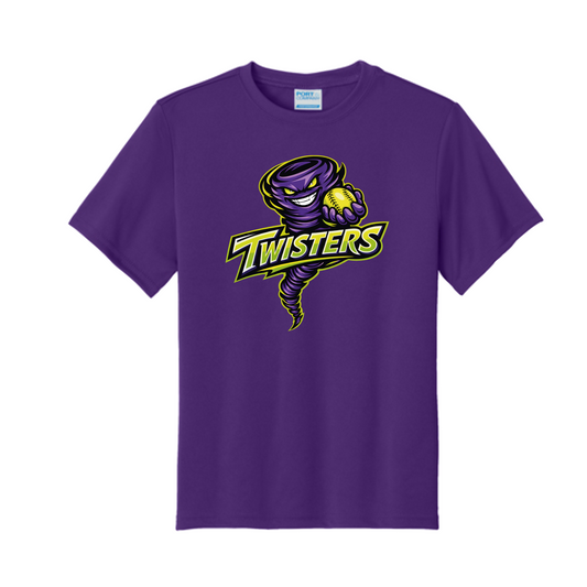 Twisters Softball Team Shirt | Purple Twisters Mascot Tee | Youth & Adult Softball Spirit Wear