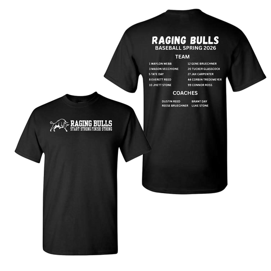 Raging Bulls Spring 2026 Team Roster Shirt – Black