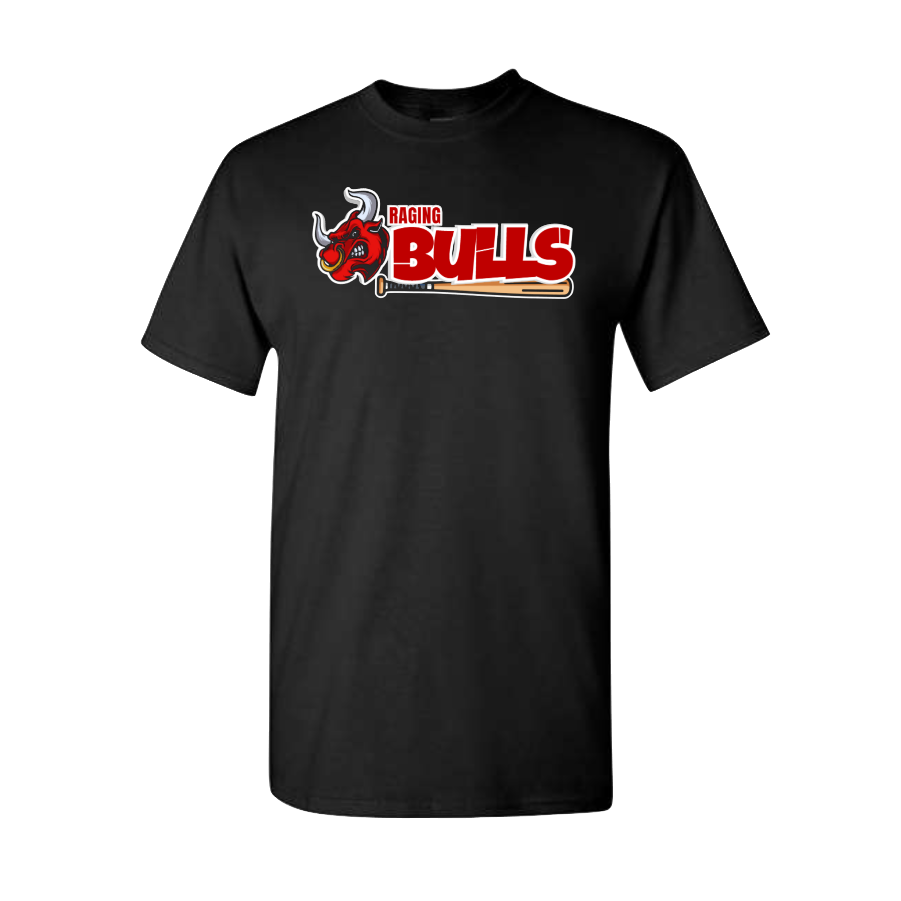Raging Bulls Mascot Bat Tee – Blue Eyed Threads
