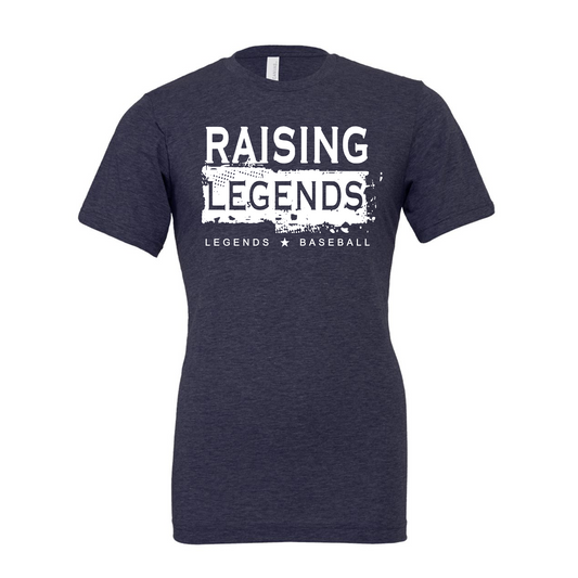 Heather Navy Raising Legends Tee, GPS Legends Tshirt, Raising Legends