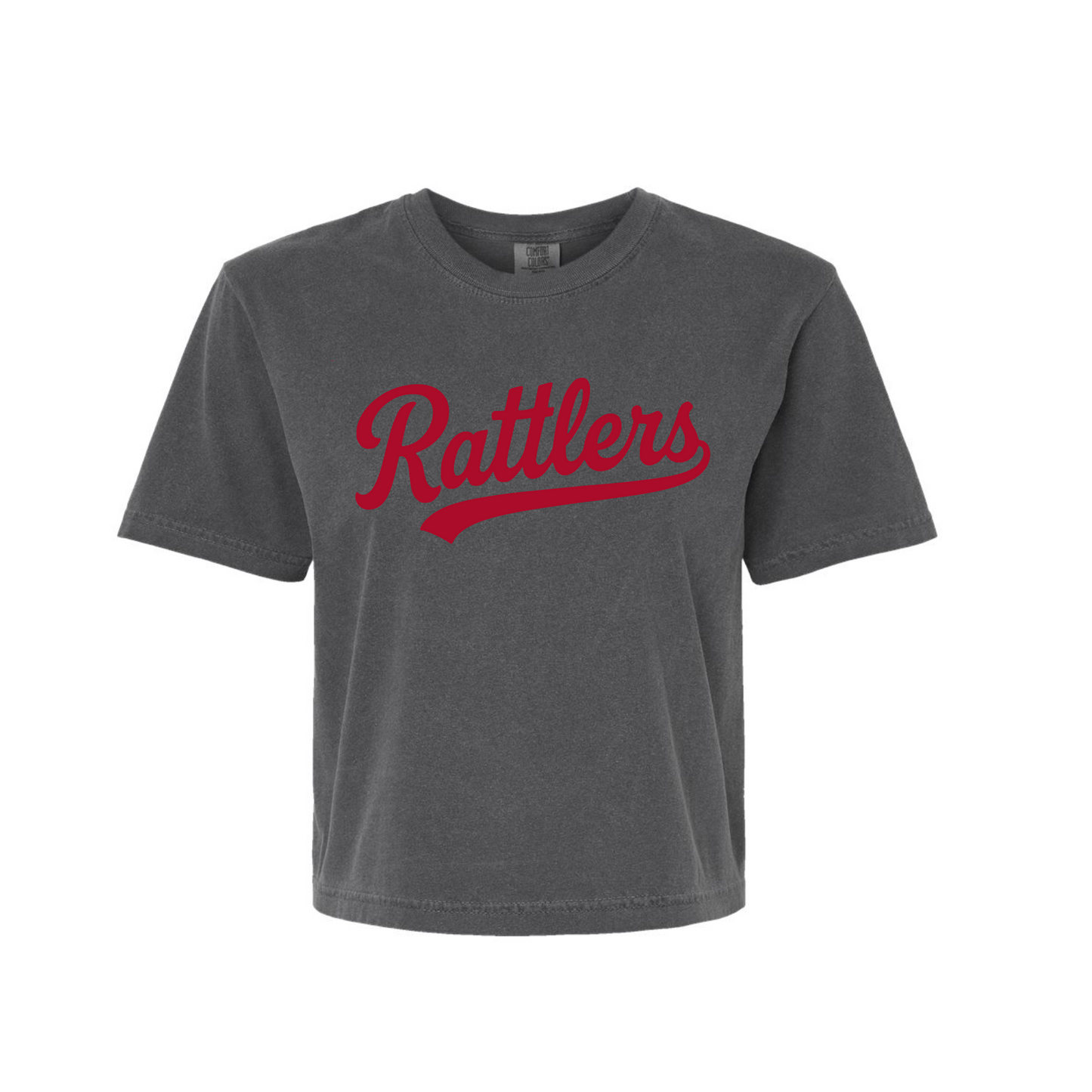 Rattlers Script Crop Tee