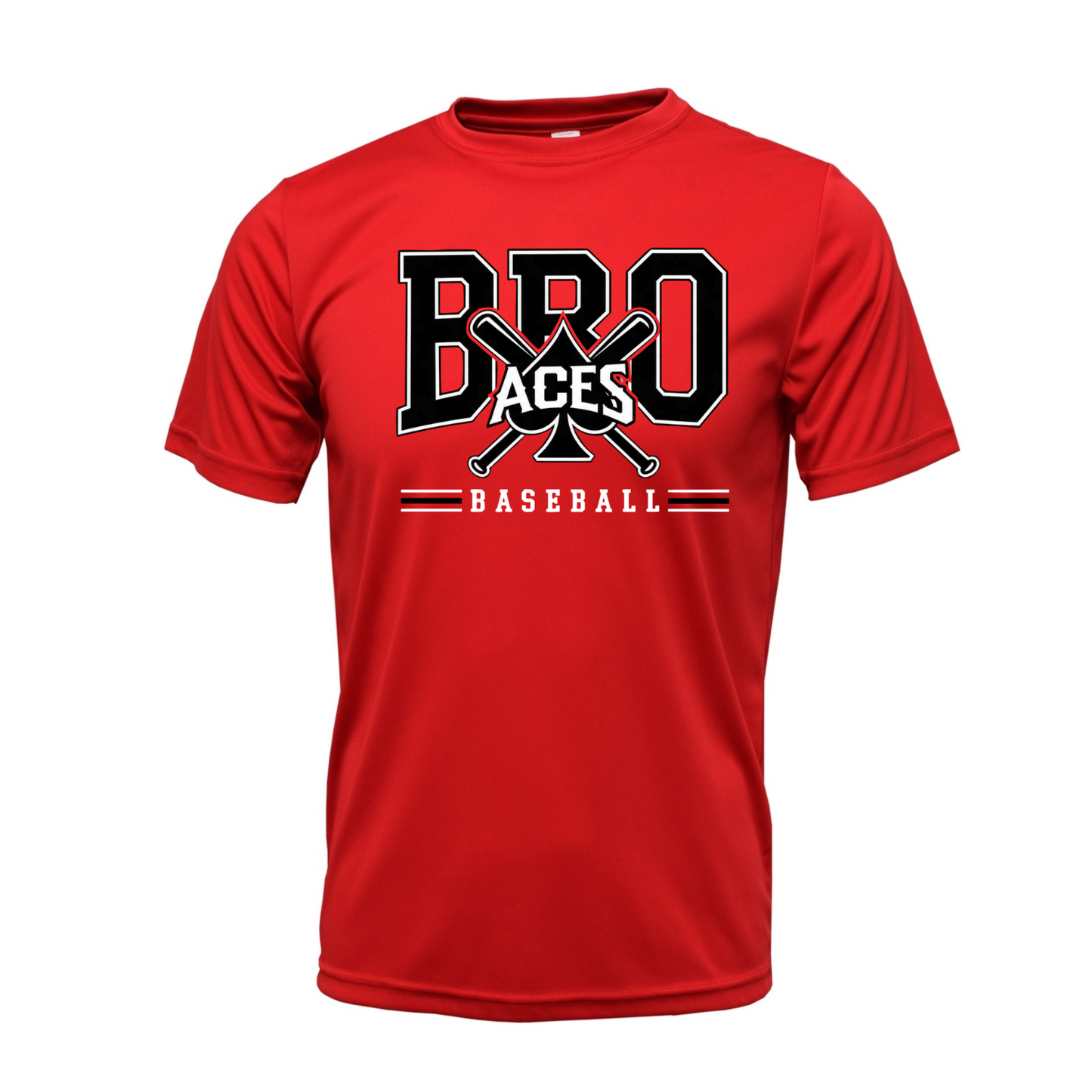 Red Aces Baseball Bro Shirt