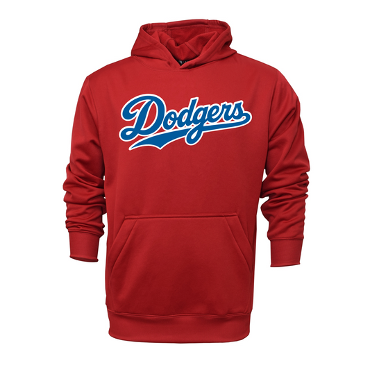 Leander Dodgers Baseball Red Hoodie – Team Spirit Sweatshirt