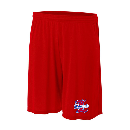 Red Leander Legends Performance Athletic Shorts