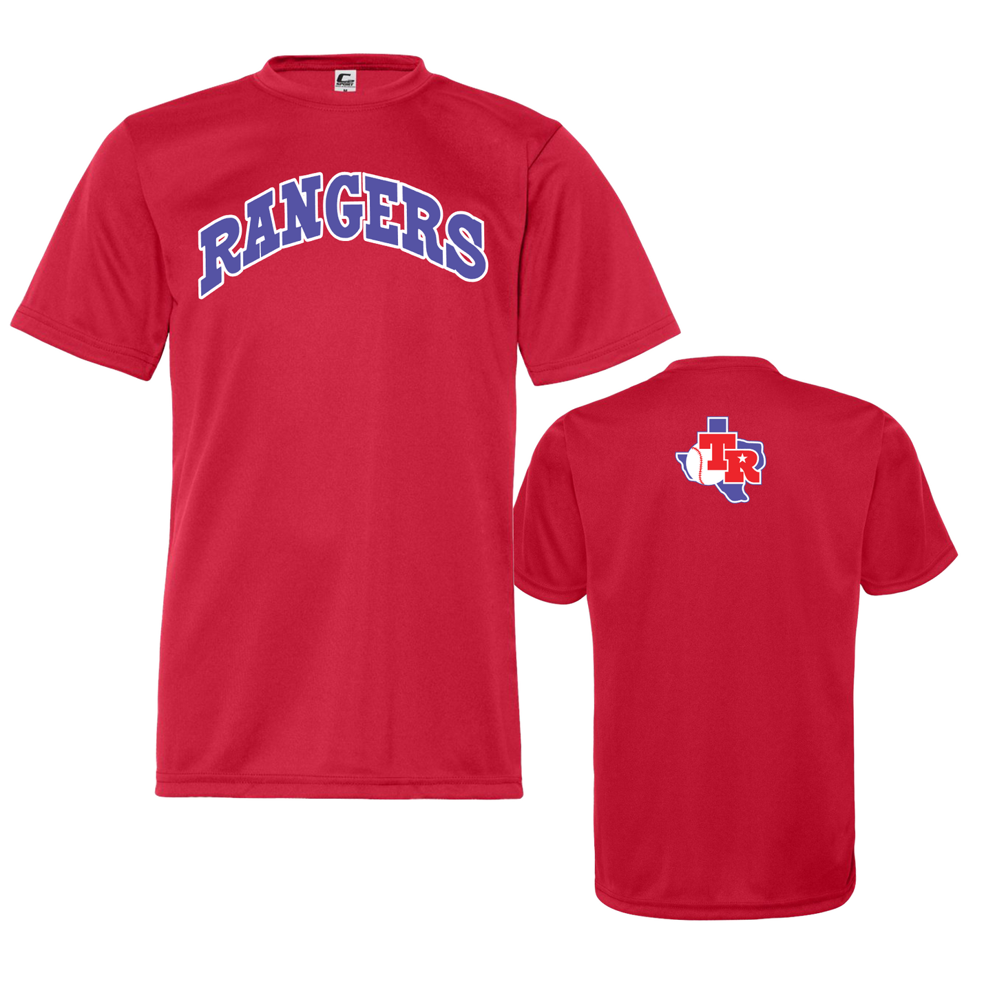 Red Rangers Tshirt, Rangers Baseball Tee, Red Rangers Shirt