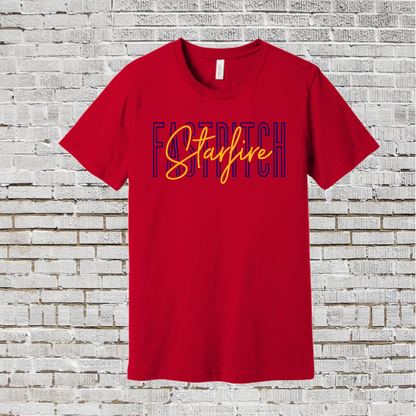 Bella and Canvas Starfire Fastpitch Tee, Starfire Fastpitch Tshirt, Starfire Softball Tee