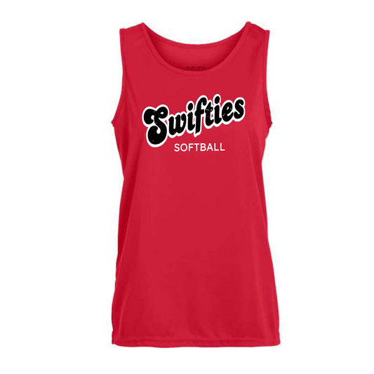 White Swifties Softball Tank Tops, Swifties Softball Training Tank, Swifties Softball Shirt