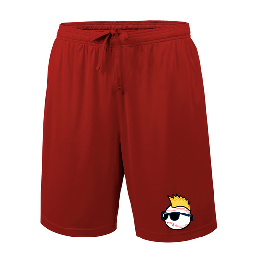 Red Men’s Training Shorts – Wild Things Logo | Athletic Performance Shorts
