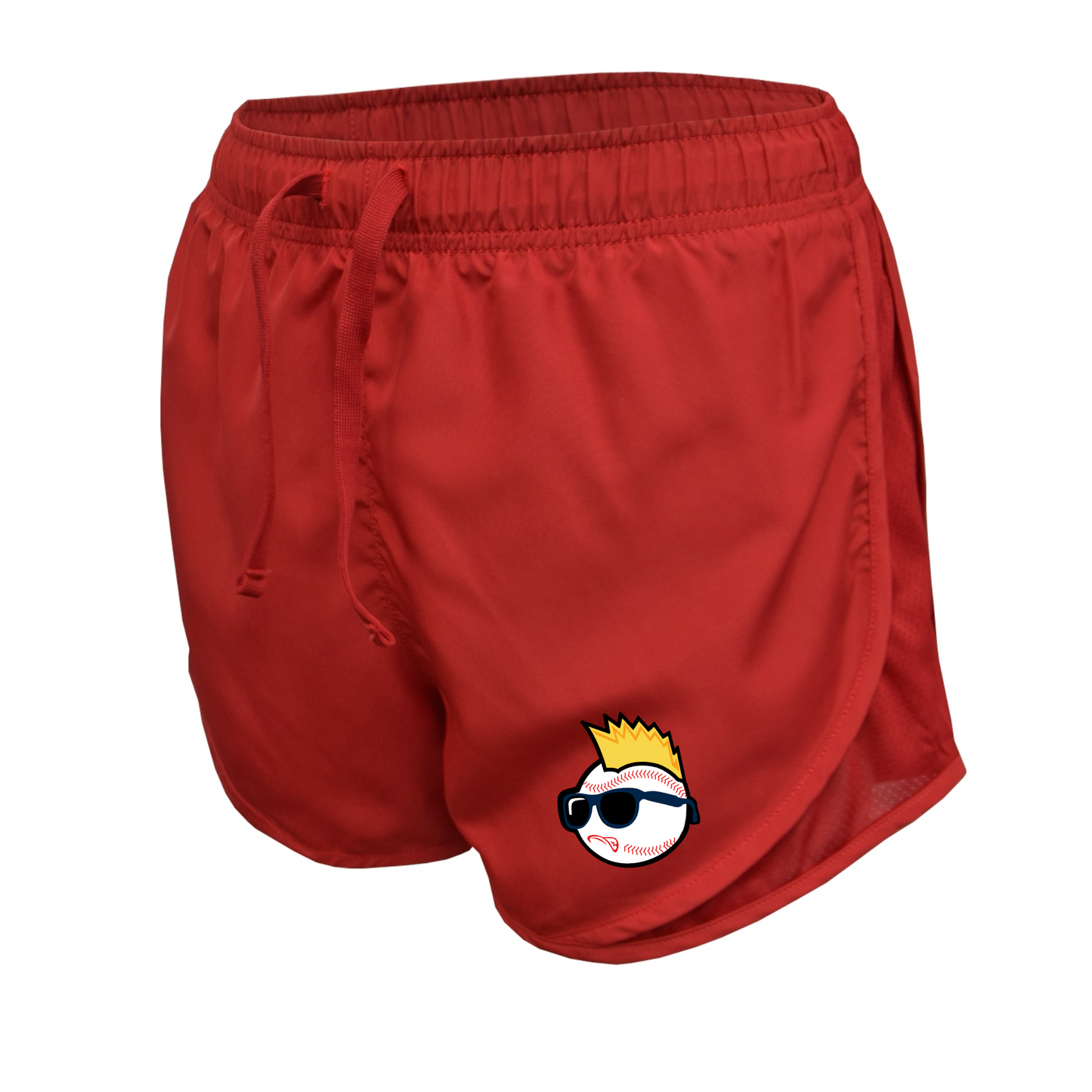 Womens Red Running Shorts, Wild Things Shorts