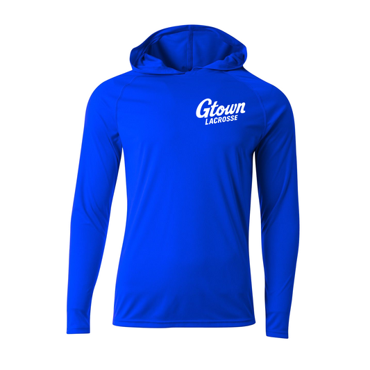 Gtown Lacrosse Royal Performance Hooded Long Sleeve