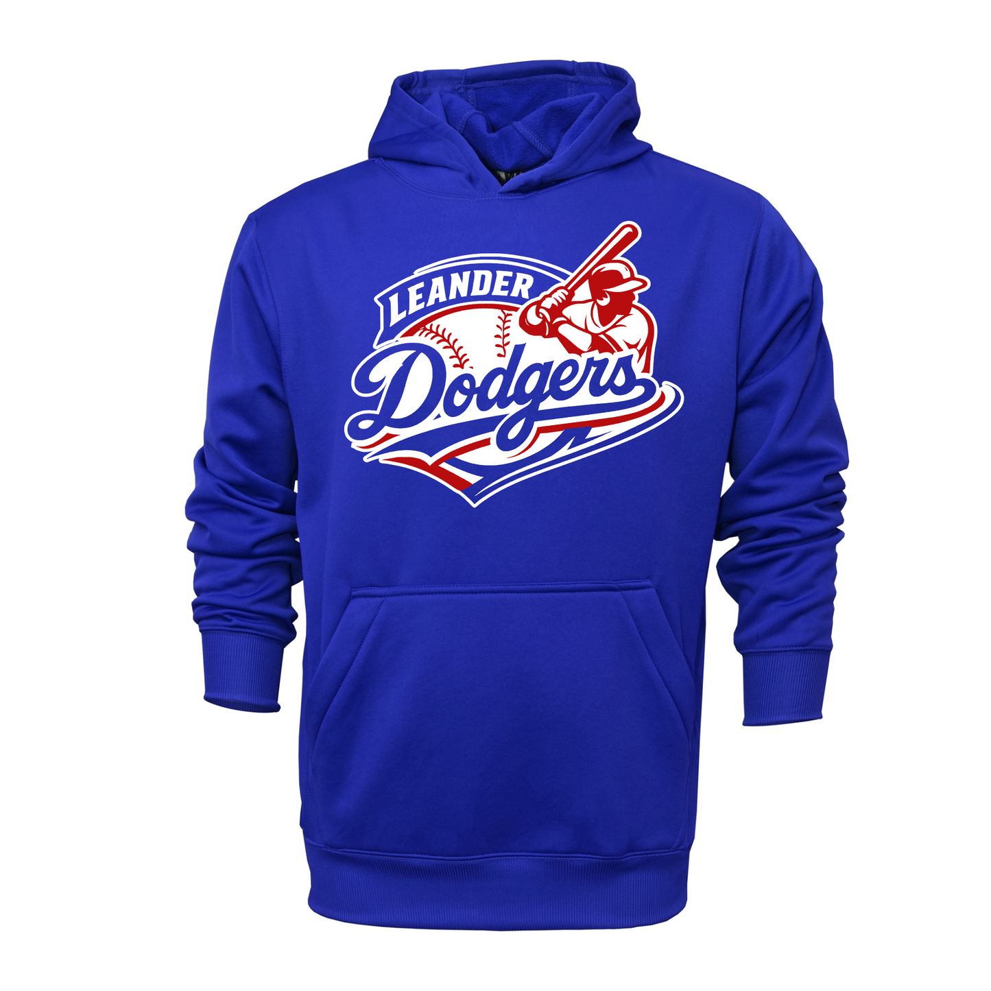 Leander Dodgers Baseball Royal Blue Hoodie – Team Spirit Sweatshirt