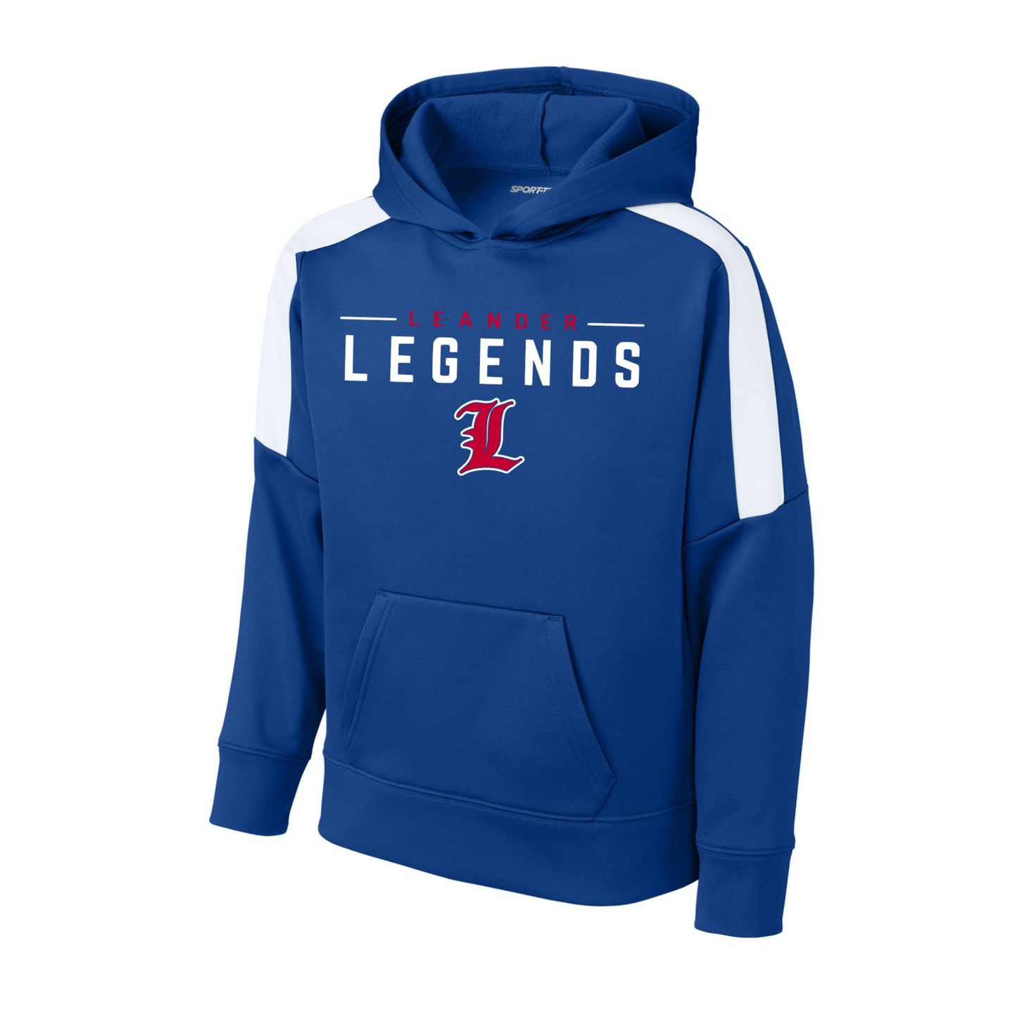 Leander Legends Youth Performance Fleece Hoodie – Royal Blue