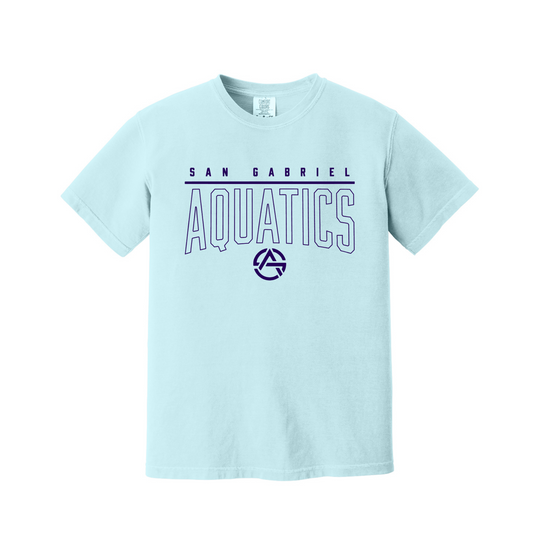 San Gabriel Aquatics Comfort Colors® Tee – Chambray