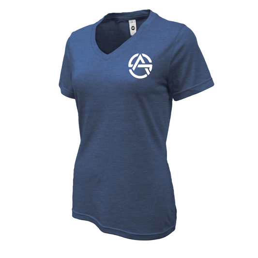 San Gabriel Aquatics Women’s V-Neck Tee – Classic Logo