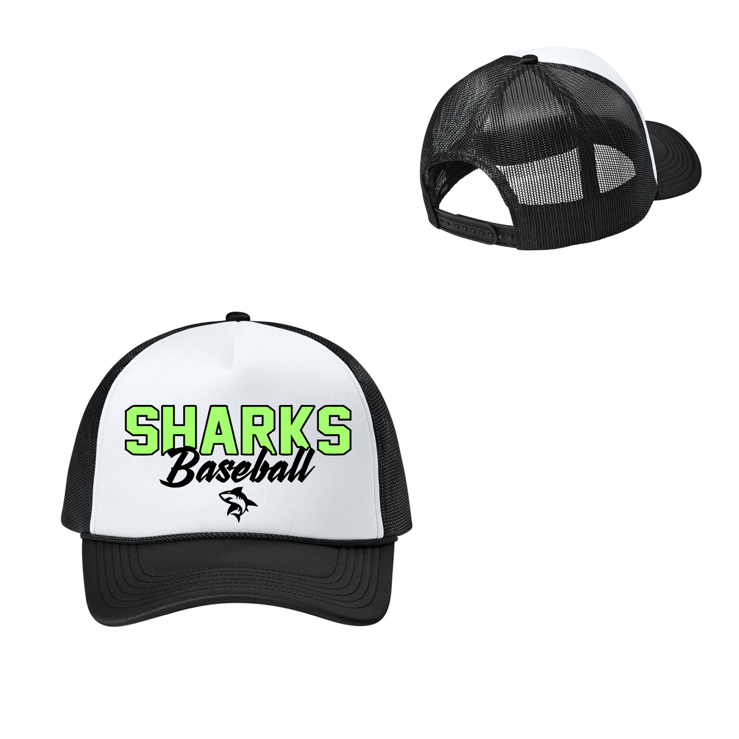 Sharks Baseball Foam Trucker Hat