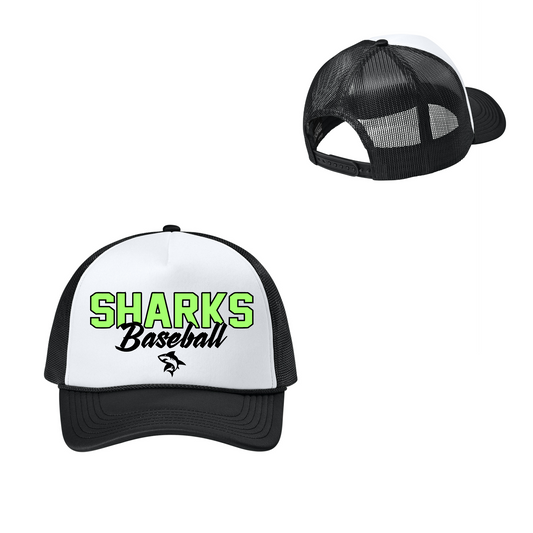 Sharks Baseball Foam Trucker Hat