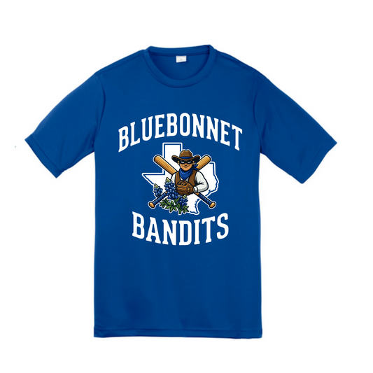 Royal Bluebonnet Bandits Baseball Drifit T-Shirt | Classic Team Spirit Tee