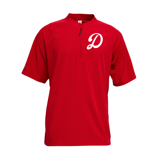 Drillers Baseball Red Short Sleeve Cage Jacket
