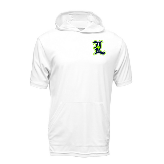 White Leander Express Short Sleeve Performance Hoodie