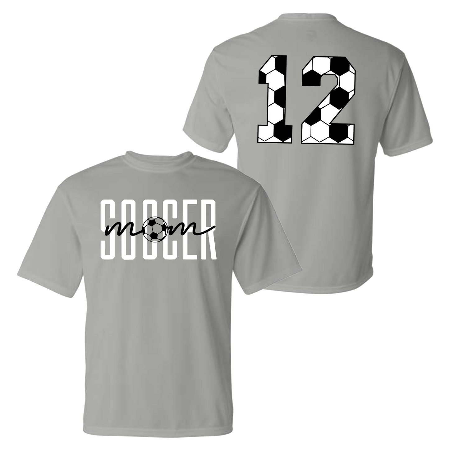 Custom Soccer Mom Tee, Drifit Soccer Mom Shirt, Custom Number Soccer Mom