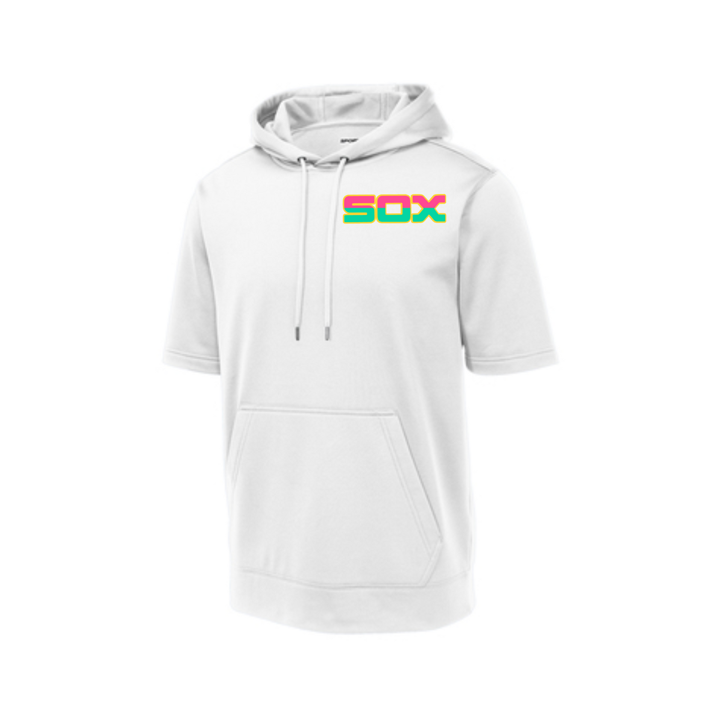 Colorful Sox Fleece Hooded Shirt, CTX Sox Logo Short Sleeve Hoodie, Sox Baseball Hoodie Tshirt (Copy)