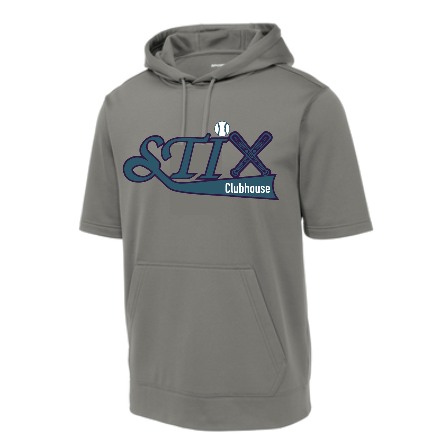 Sport Tek Fleece Stix Softball Hoodie, Stix Softball Sweatshirt, Gray ...