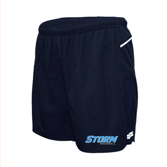 Mens Navy Running Shorts, Hutto Storm Shorts, Storm Baseball Shorts