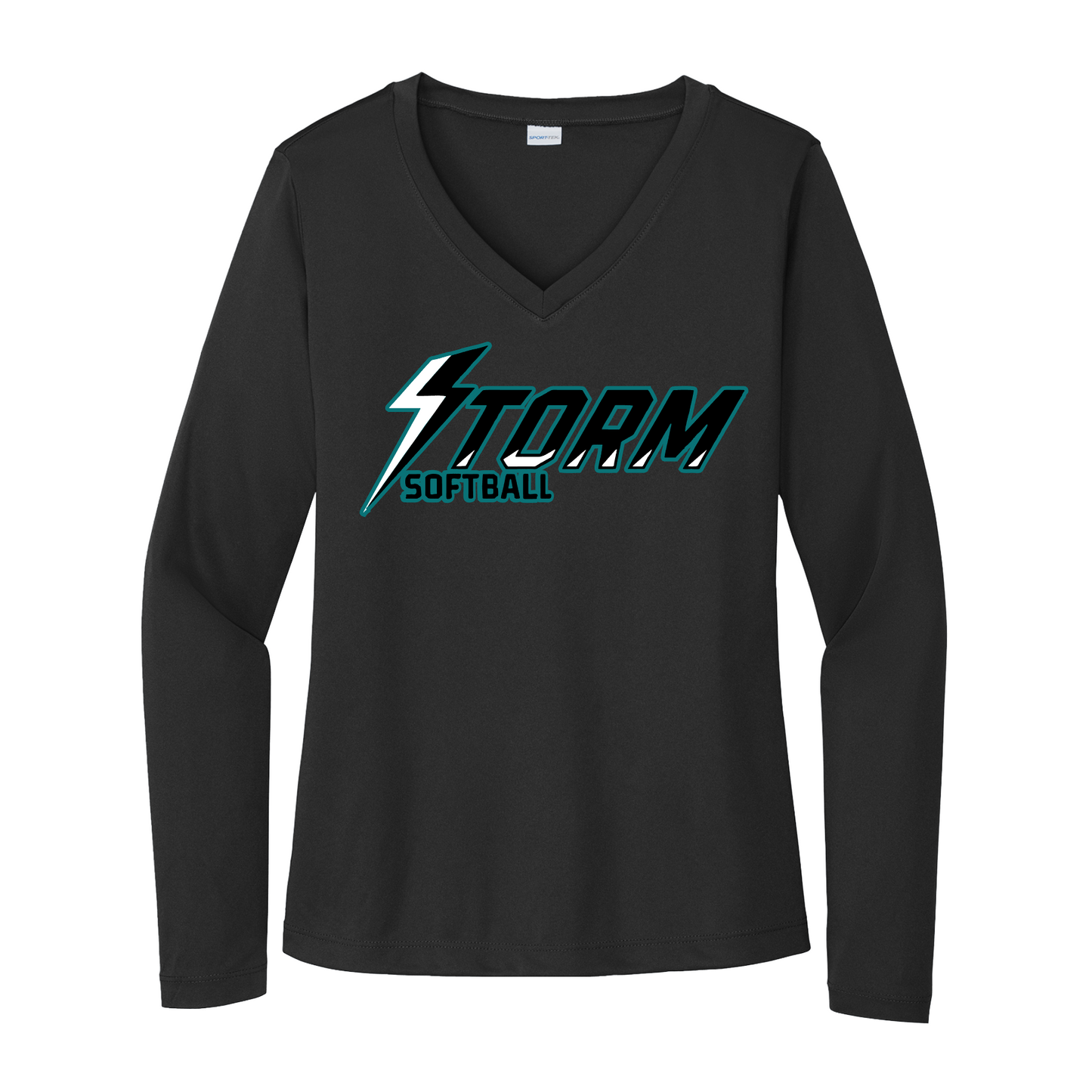 Teal Storm Softball Tee, Black Storm Softball Shirt, Storm Black Tshirt